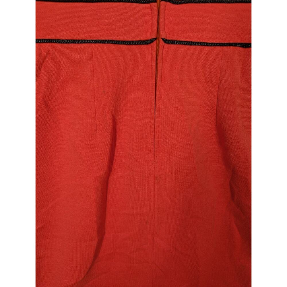 Handmade Dress XS Red 60s 70s Vintage Lined Layered Buttons - Picture 9 of 11